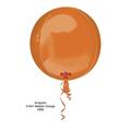 Anagram 16 in. Orbz Orange Flat Foil Balloon 74637